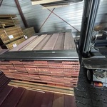 Ca. 81x Purple Heart hardhouten vlonderplanken, 21x145mm, lengte 125cm